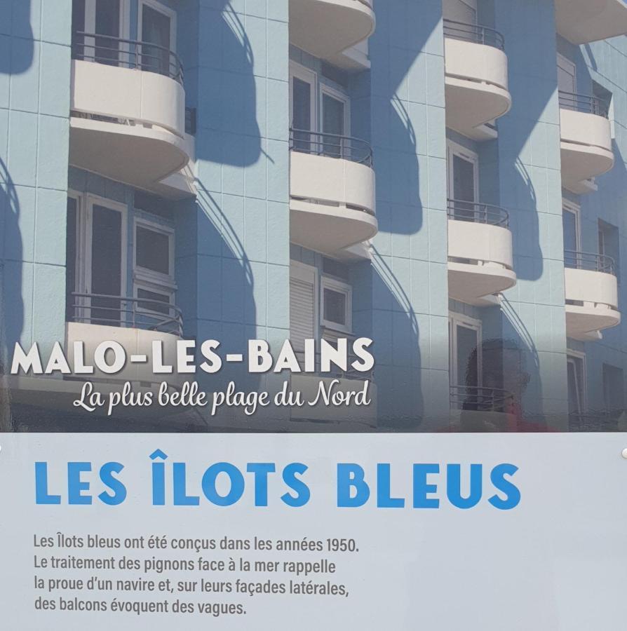 Studio Vue Mer Au Coeur De Malo Les Bains Pieds Dans L Eau Dunkirk Exterior foto